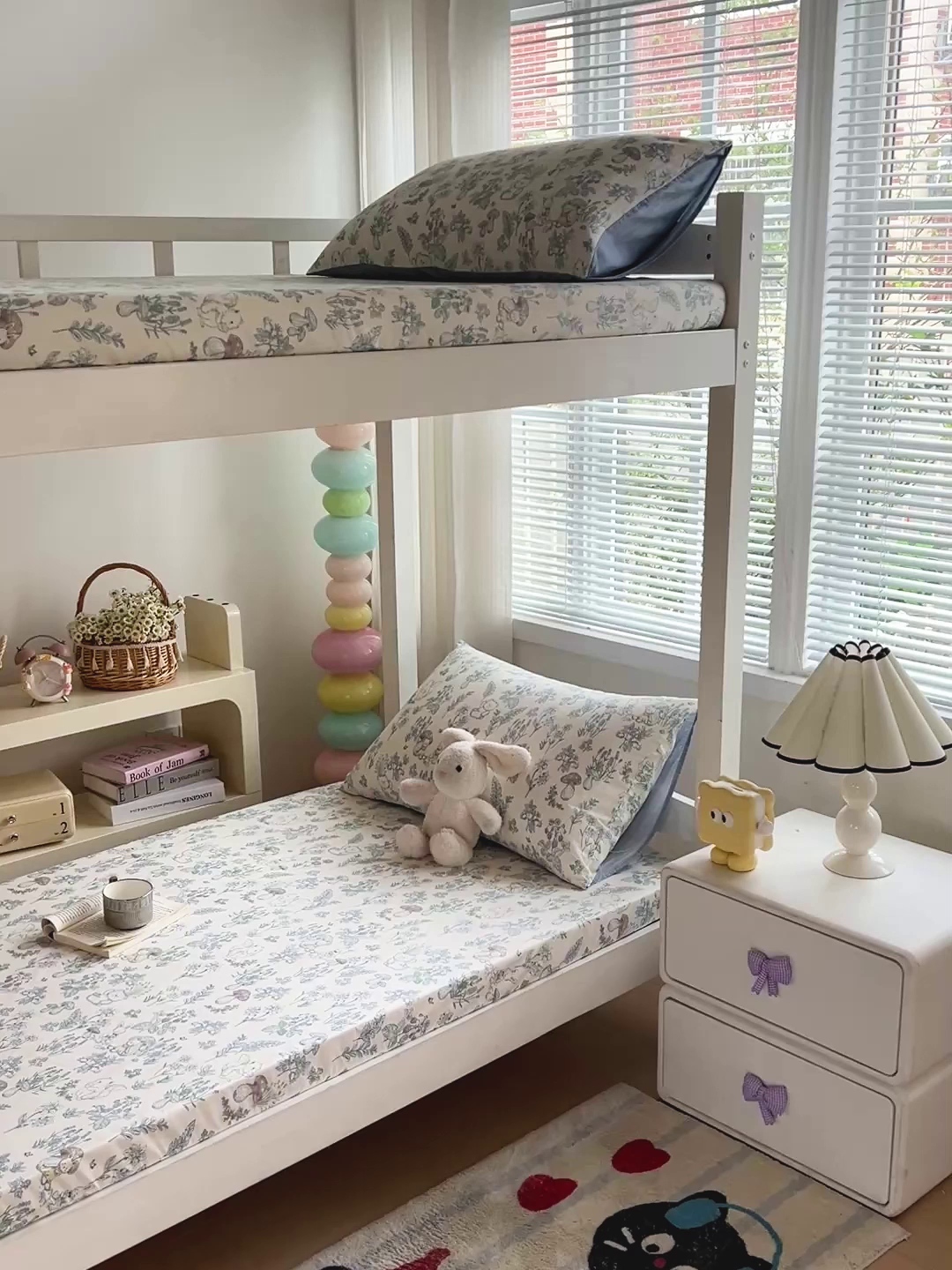 91家纺网 家纺一手货源 找家纺 名兮家居 2025新款全棉纯棉13372学生印花上下铺床笠单床笠单品床笠单件床笠 秘境森林