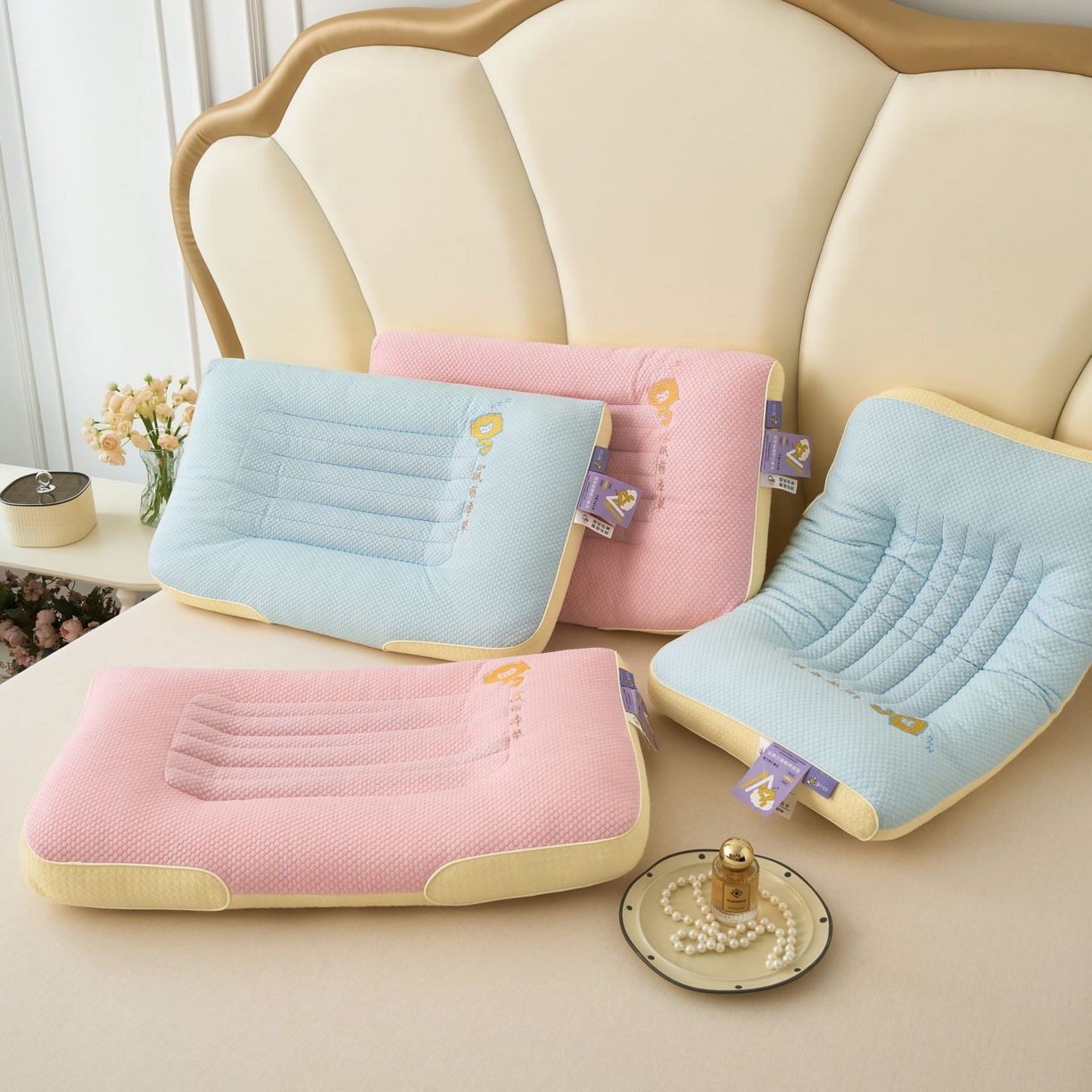 91家纺网 家纺一手货源 找家纺 （总）晚儿 2025新款眠萌草本深睡枕头枕芯