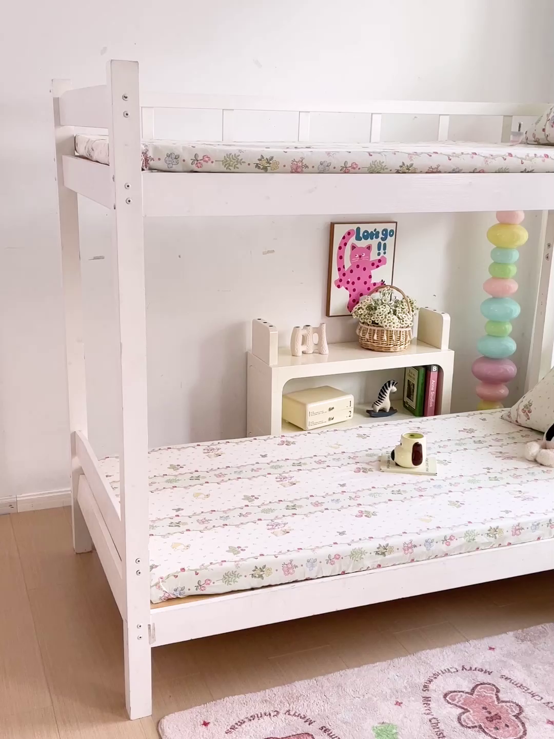 91家纺网 家纺一手货源 找家纺 名兮家居 2025新款全棉纯棉13372学生印花上下铺床笠单床笠单品床笠单件床笠 甜蜜兔兔