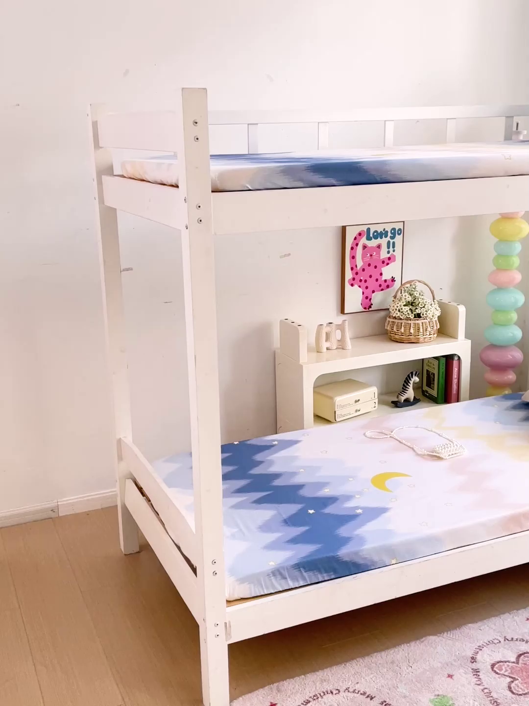 91家纺网 家纺一手货源 找家纺 名兮家居 2025新款全棉纯棉13372学生印花上下铺床笠单床笠单品床笠单件床笠 星辰入梦