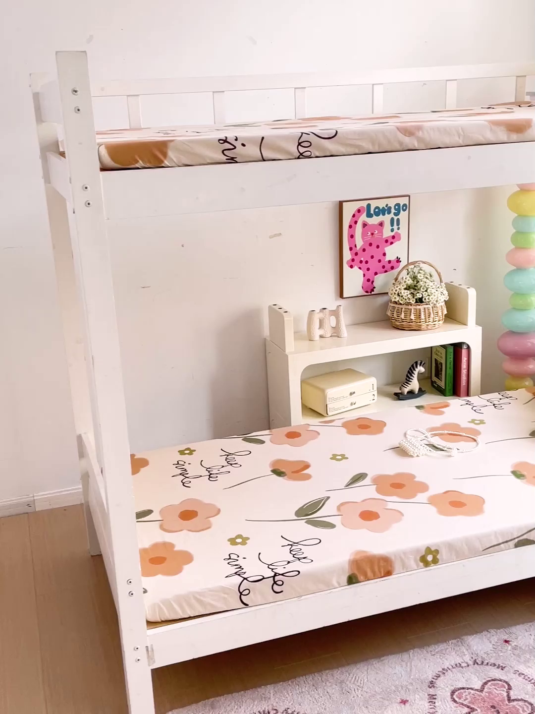 91家纺网 家纺一手货源 找家纺 名兮家居 2025新款全棉纯棉13372学生印花上下铺床笠单床笠单品床笠单件床笠 幸运花