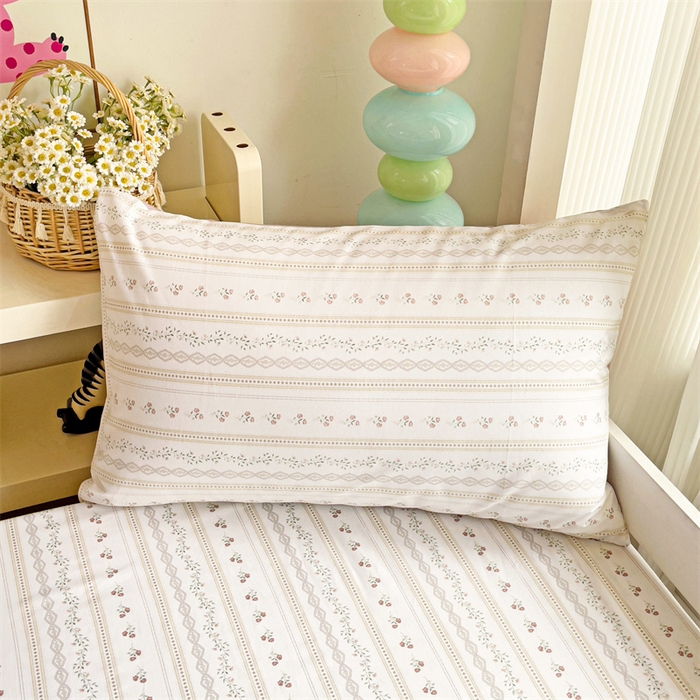 91家纺网 家纺一手货源 找家纺 名兮家居 2025新款全棉纯棉13372学生印花上下铺床笠单床笠单品床笠单件床笠 樱桃花