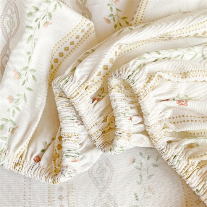 91家纺网 家纺一手货源 找家纺 名兮家居 2025新款全棉纯棉13372学生印花上下铺床笠单床笠单品床笠单件床笠 樱桃花