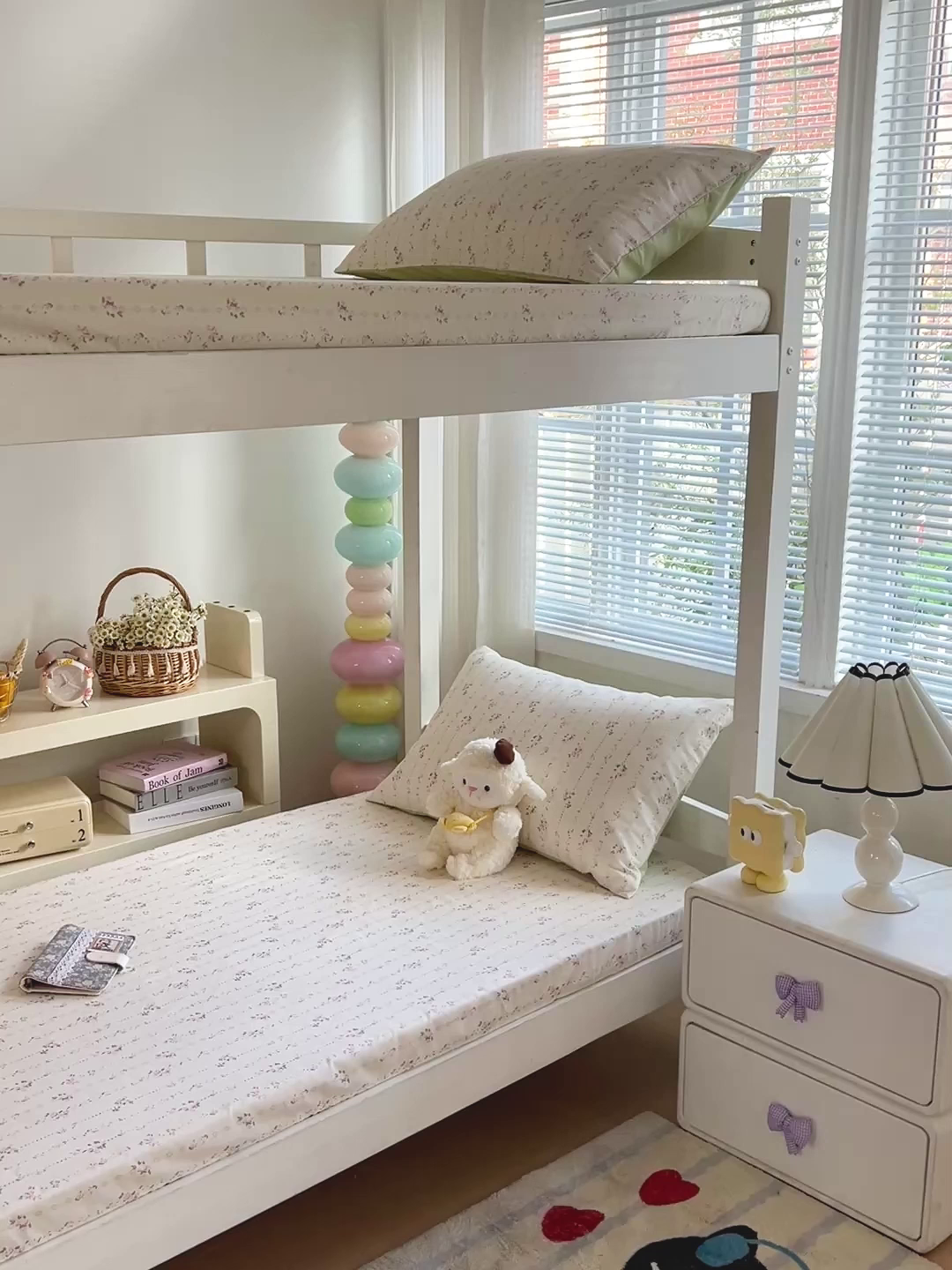 91家纺网 家纺一手货源 找家纺 名兮家居 2025新款全棉纯棉13372学生印花上下铺床笠单床笠单品床笠单件床笠 栀子花