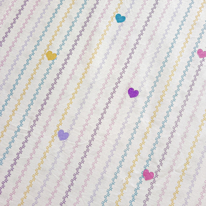 91家纺网 家纺一手货源 找家纺 名兮家居 2025新款全棉纯棉13372学生印花上下铺床笠单床笠单品床笠单件床笠 紫爱心