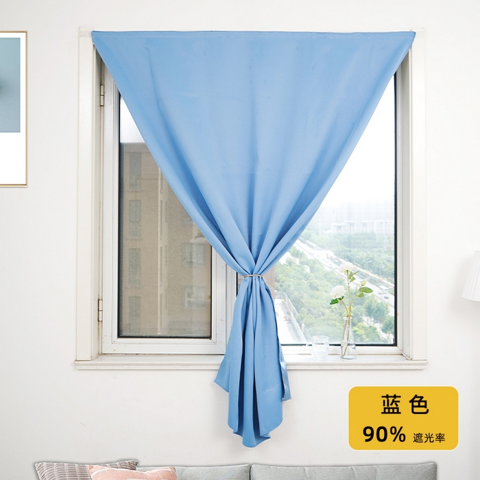 91家纺网 家纺一手货源 找家纺 （总）棉姐床帘蚊帐窗帘 强遮光三层梭织免安装魔术贴窗帘门帘三件套