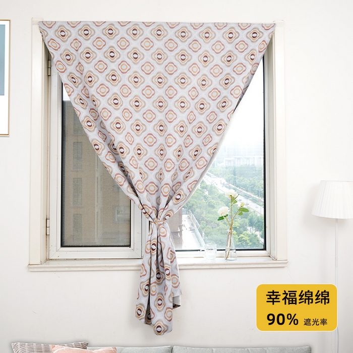 91家纺网 家纺一手货源 找家纺 （总）棉姐床帘蚊帐窗帘 强遮光三层梭织免安装魔术贴窗帘门帘三件套