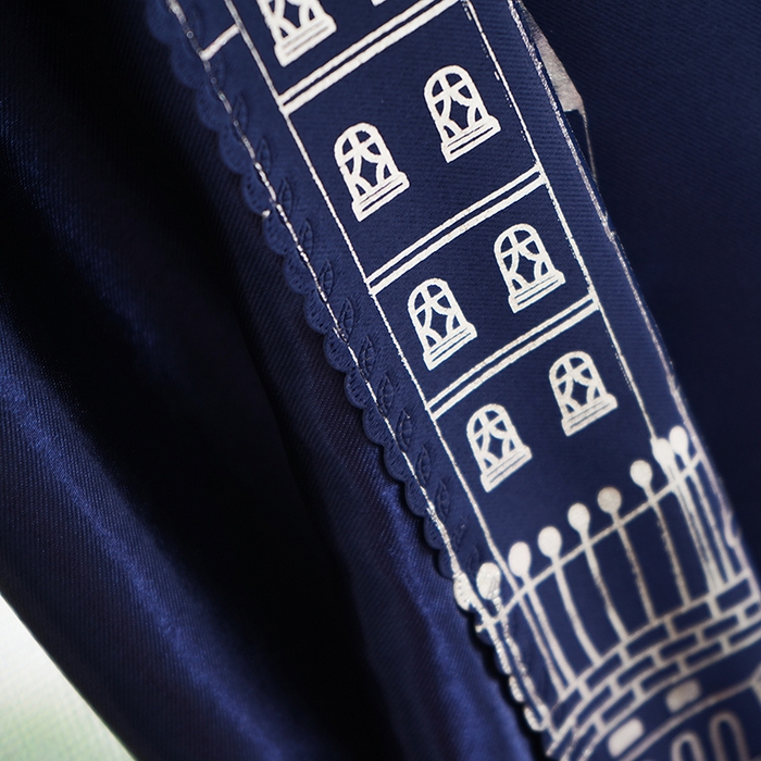 91家纺网 家纺一手货源 找家纺 棉姐床帘蚊帐窗帘 强遮光三层梭织免安装魔术贴窗帘门帘三件套 城堡藏青