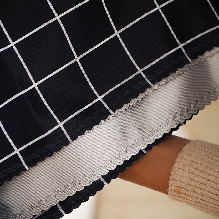 91家纺网 家纺一手货源 找家纺 棉姐床帘蚊帐窗帘 强遮光三层梭织免安装魔术贴窗帘门帘三件套 黑格