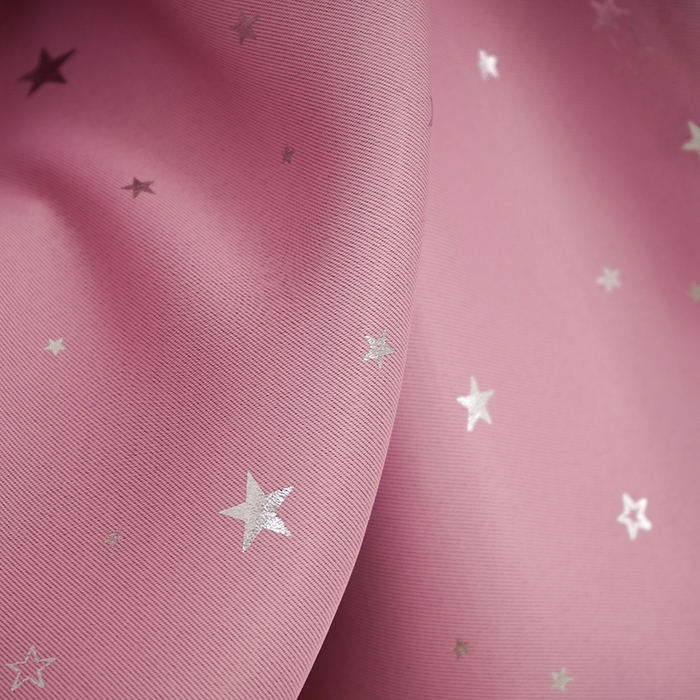 91家纺网 家纺一手货源 找家纺 棉姐床帘蚊帐窗帘 强遮光三层梭织免安装魔术贴窗帘门帘三件套 星愿粉