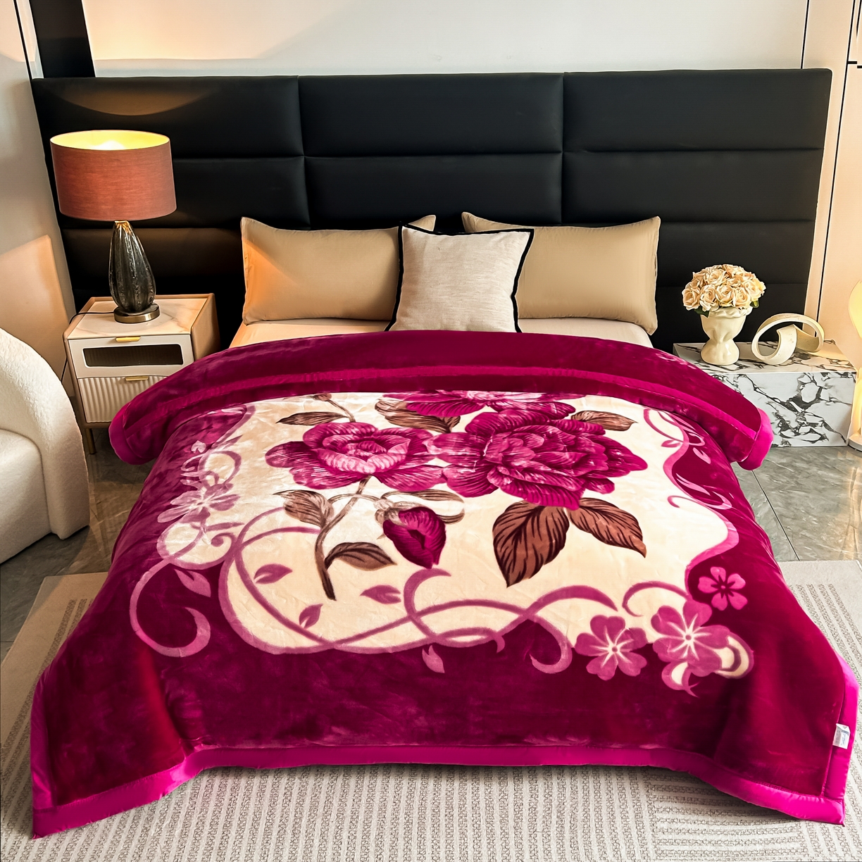 91家纺网 找家纺 四件套 法莱妮毛毯 毛毯,拉舍尔毛毯