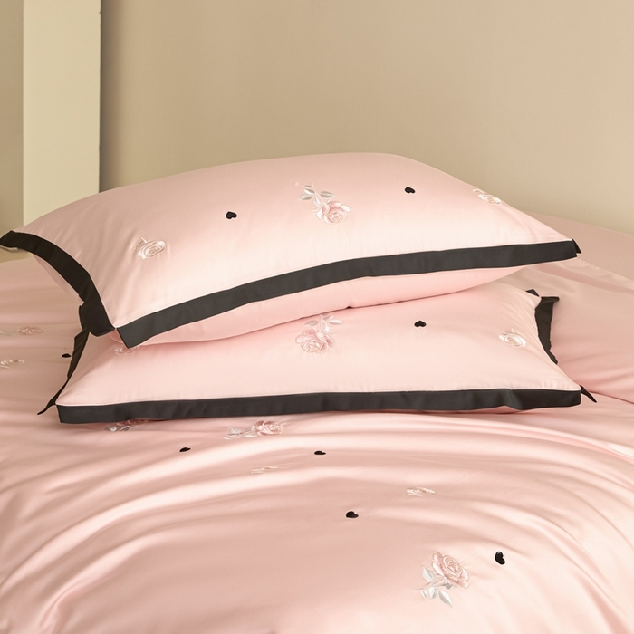 91家纺网 家纺一手货源 找家纺 东方合美（原：皇家传奇） 2025新款轻奢长绒棉纯棉刺绣款四件套 春恋