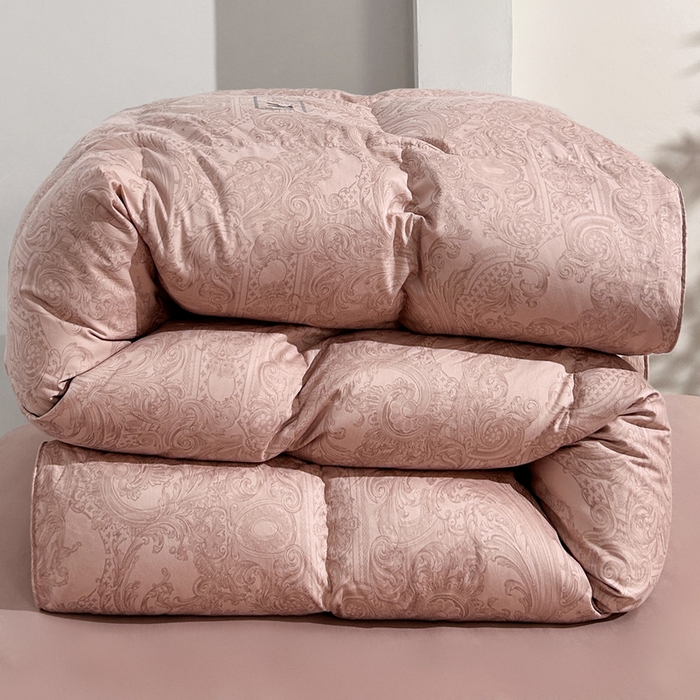 91家纺网 家纺一手货源 找家纺 岚司羽 2025新款95白鹅绒被被子被芯-罗兰渡 罗兰渡-豆沙