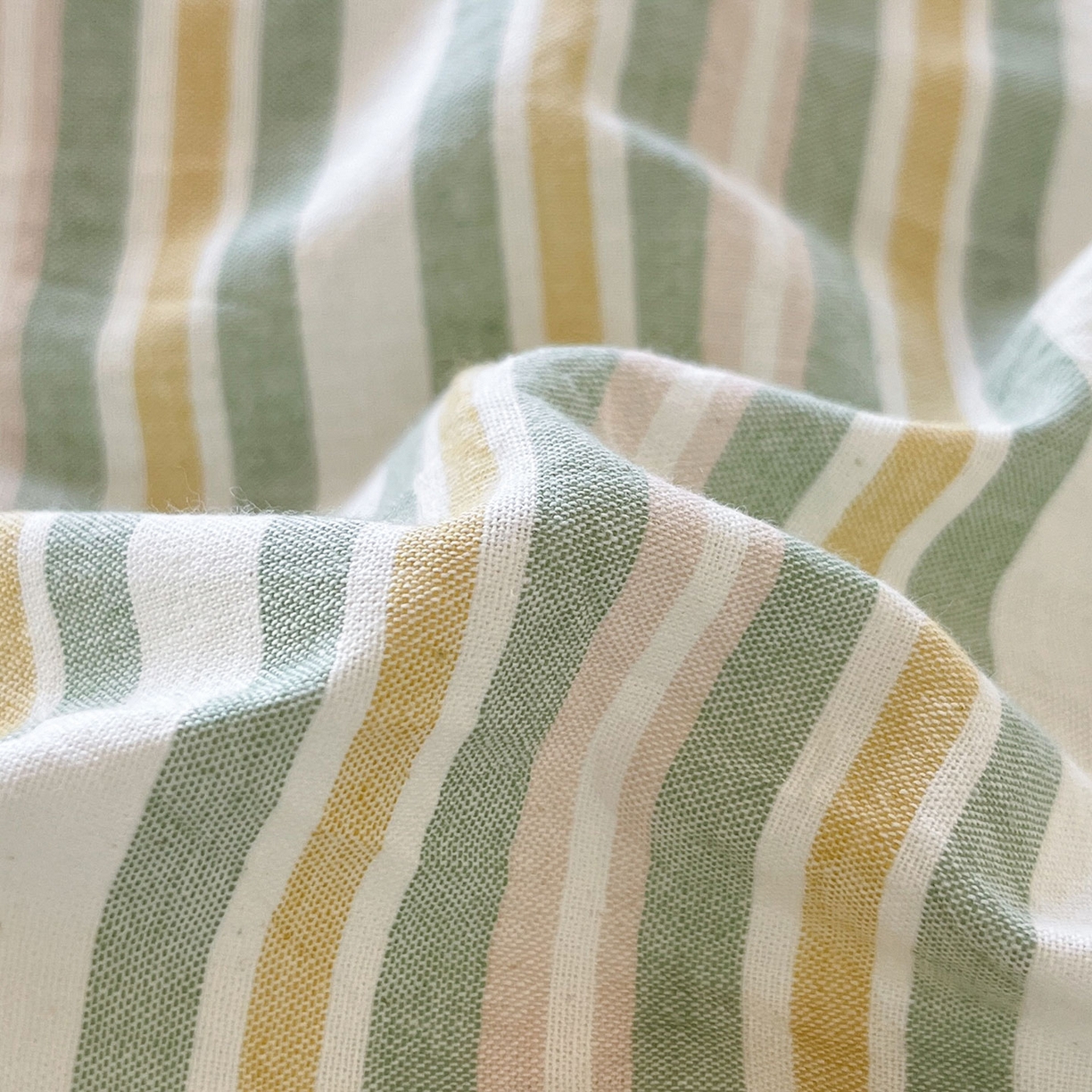 91家纺网 家纺一手货源 找家纺 蓝邻家纺 2025新款全棉水洗棉贝壳边三件套四件套-学生床 柒夏