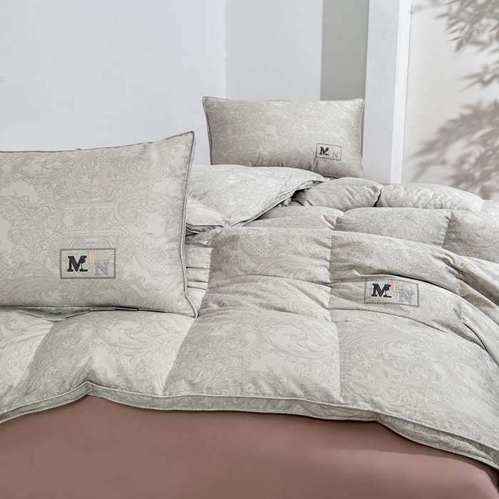 91家纺网 家纺一手货源 找家纺 岚司羽 2025新款95白鹅绒被被子被芯-罗兰渡 罗兰渡-灰色