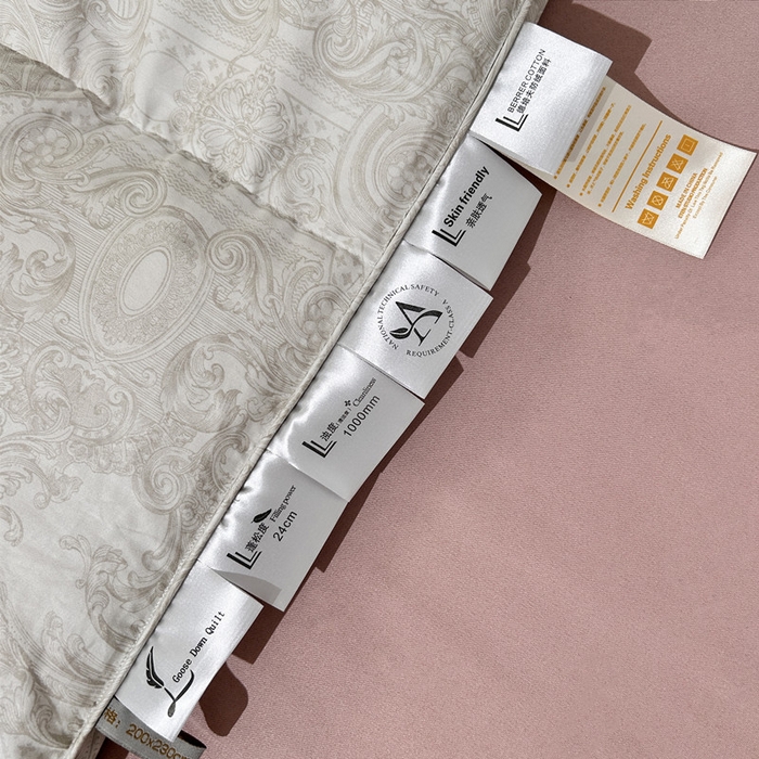 91家纺网 家纺一手货源 找家纺 岚司羽 2025新款95白鹅绒被被子被芯-罗兰渡 罗兰渡-灰色