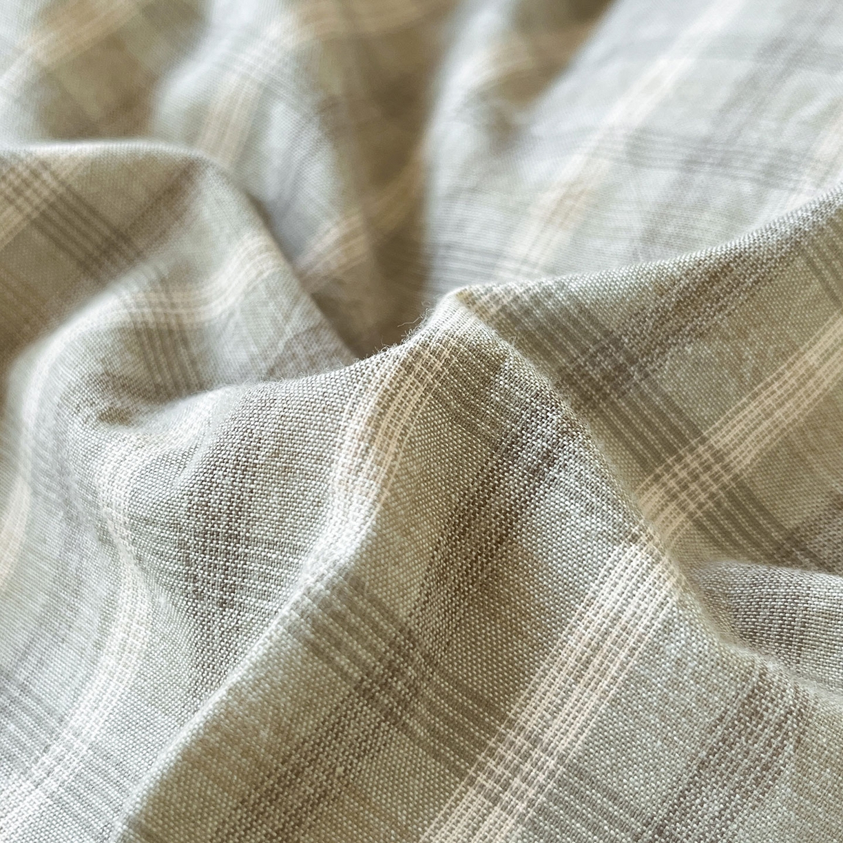 91家纺网 家纺一手货源 找家纺 蓝邻家纺 2025新款全棉水洗棉贝壳边三件套四件套-学生床 日落绿