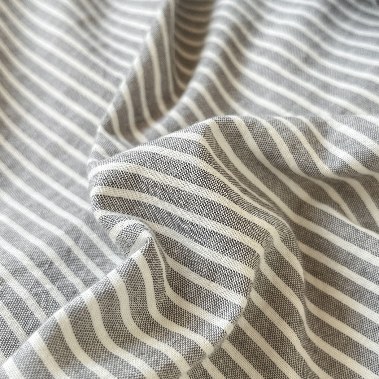 91家纺网 家纺一手货源 找家纺 蓝邻家纺 2025新款全棉水洗棉贝壳边三件套四件套-学生床 左伊灰