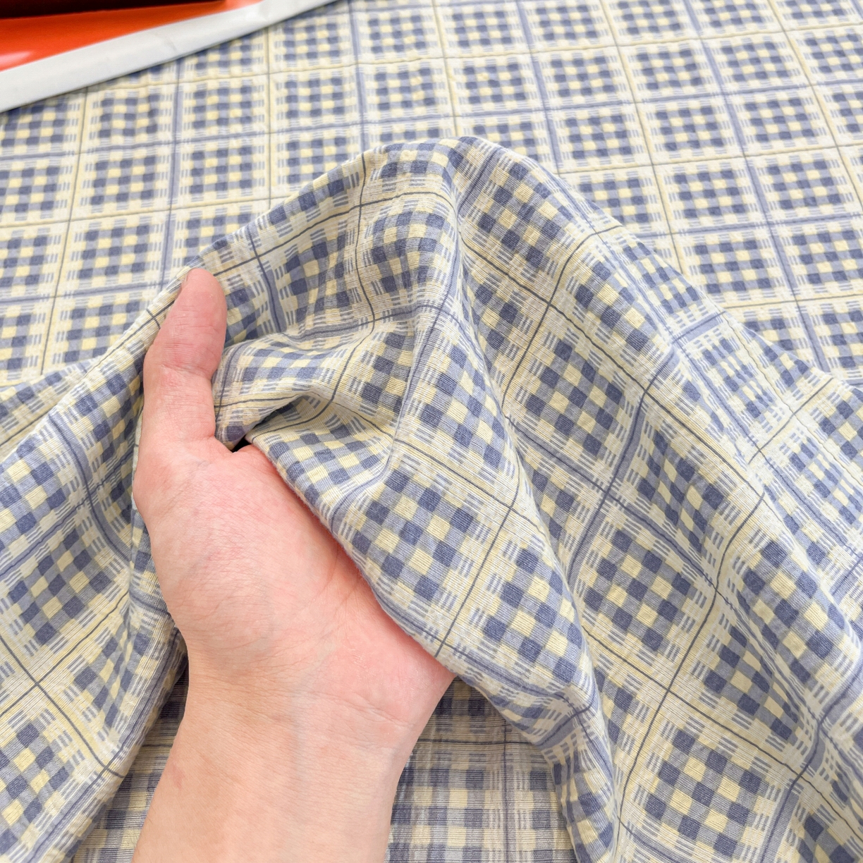 91家纺网 家纺一手货源 找家纺 韩巢家纺 2025新款双层纱格子复古风床单人学生宿舍单床单 床单单件 银河