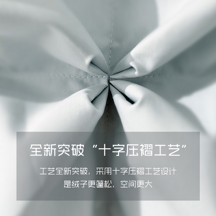 91家纺网 家纺一手货源 找家纺 岚司羽 2025新款北极95白鹅绒被-琳娜 琳娜-雅士灰