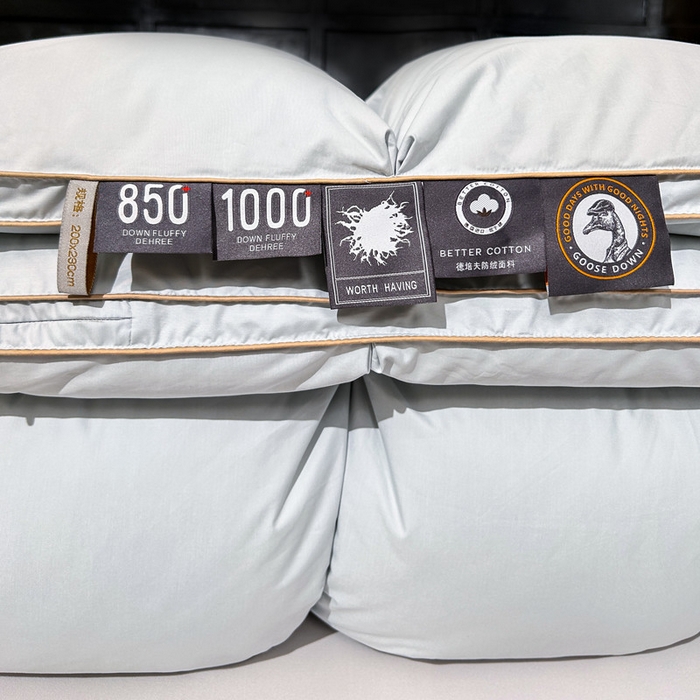 91家纺网 家纺一手货源 找家纺 岚司羽 2025新款北极95白鹅绒被-琳娜 琳娜-雅士灰