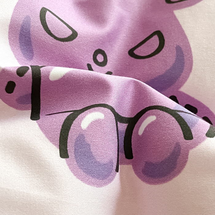 91家纺网 家纺一手货源 找家纺 小叮当家纺仓储工厂店 2025新款大版全棉纯棉数码印花三丽鸥系列四件套 甜甜圈库洛米