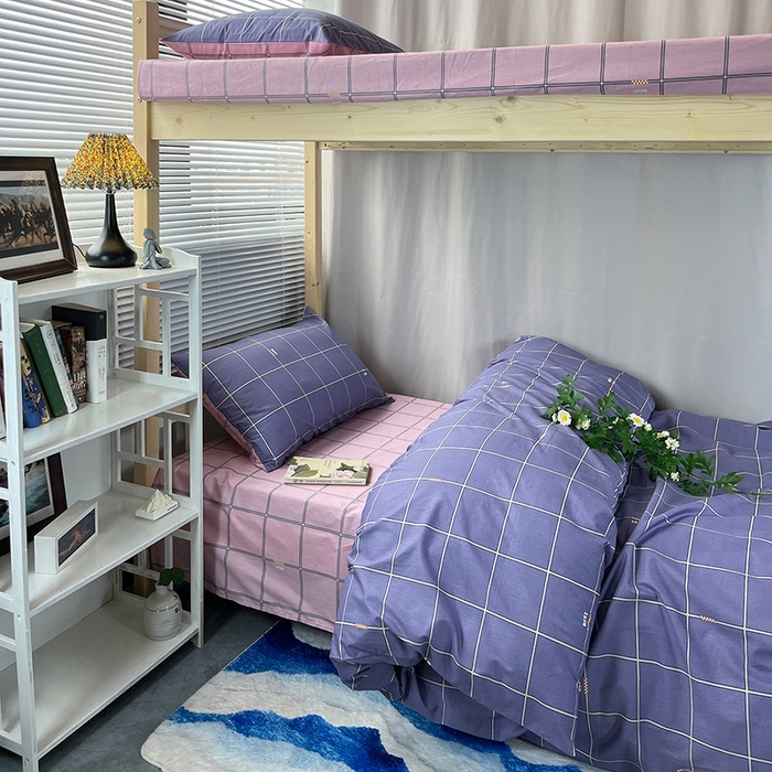 91家纺网 家纺一手货源 找家纺 （总）云梦13372全棉学生宿舍纯棉三六件套全棉三件套源头工厂常年有货