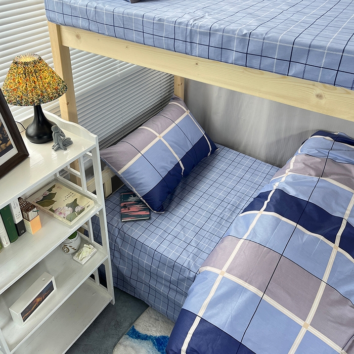 91家纺网 家纺一手货源 找家纺 （总）云梦13372全棉学生宿舍纯棉三六件套全棉三件套源头工厂常年有货