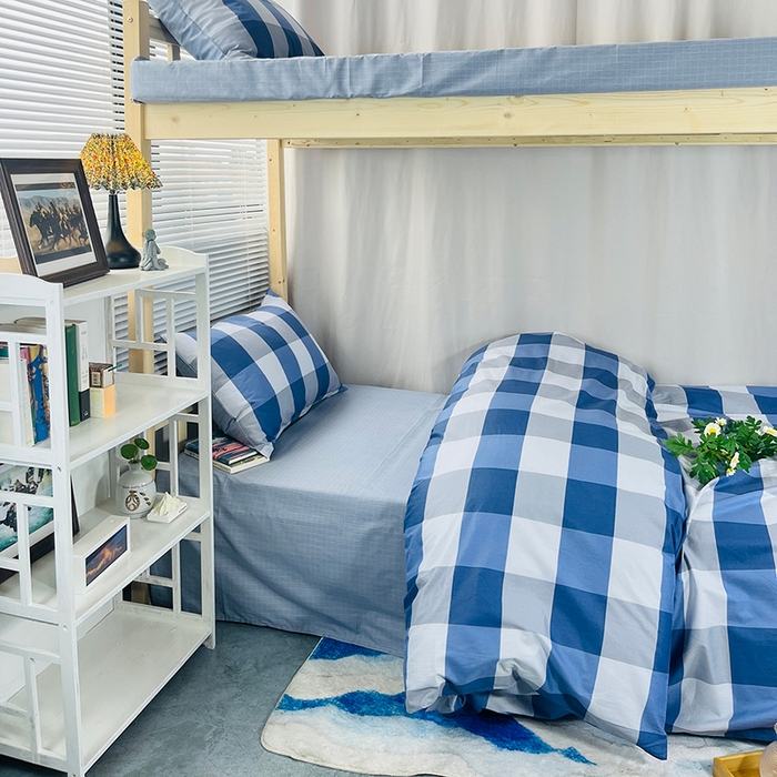 91家纺网 家纺一手货源 找家纺 （总）云梦13372全棉学生宿舍纯棉三六件套全棉三件套源头工厂常年有货