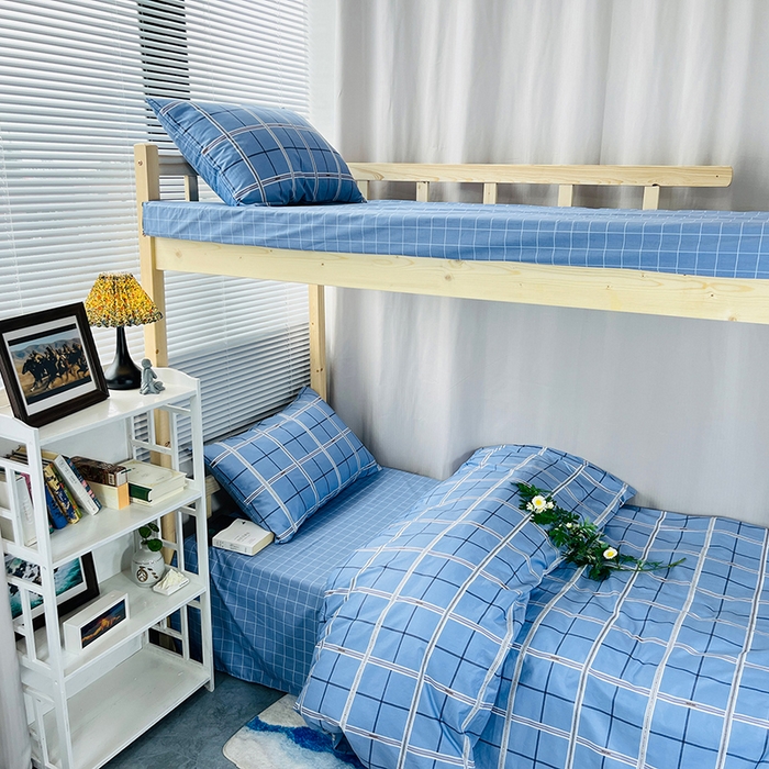 91家纺网 家纺一手货源 找家纺 （总）云梦13372全棉学生宿舍纯棉三六件套全棉三件套源头工厂常年有货