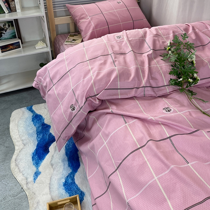 91家纺网 家纺一手货源 找家纺 云梦2025新款全棉印花学生宿舍套件 鎏金时代