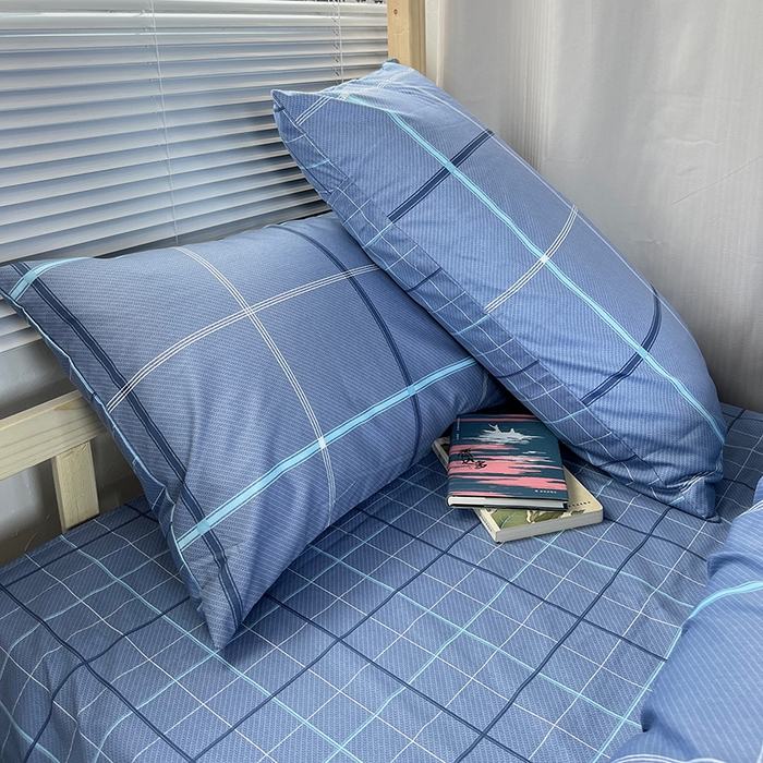 91家纺网 家纺一手货源 找家纺 云梦2025新款全棉印花学生宿舍套件 寝室方程式