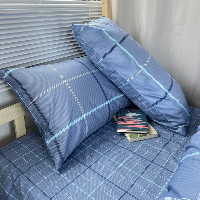 91家纺网 家纺一手货源 找家纺 云梦2025新款全棉印花学生宿舍套件 寝室方程式