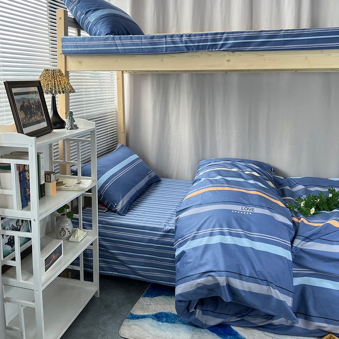 云梦2025新款全棉印花学生宿舍套件  上下铺兄弟