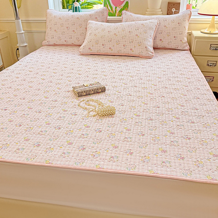 91家纺网 家纺一手货源 找家纺 恒尚居 2025新款云感床褥垫双层皱皱纱学生软床垫床护垫-四季款-系列二 美好时光