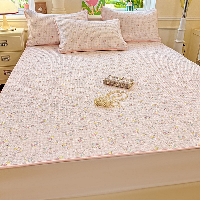 91家纺网 家纺一手货源 找家纺 恒尚居 2025新款云感床褥垫双层皱皱纱学生软床垫床护垫-四季款-系列二 美好时光