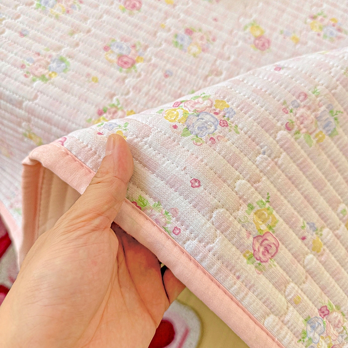 91家纺网 家纺一手货源 找家纺 恒尚居 2025新款云感床褥垫双层皱皱纱学生软床垫床护垫-四季款-系列二 美好时光