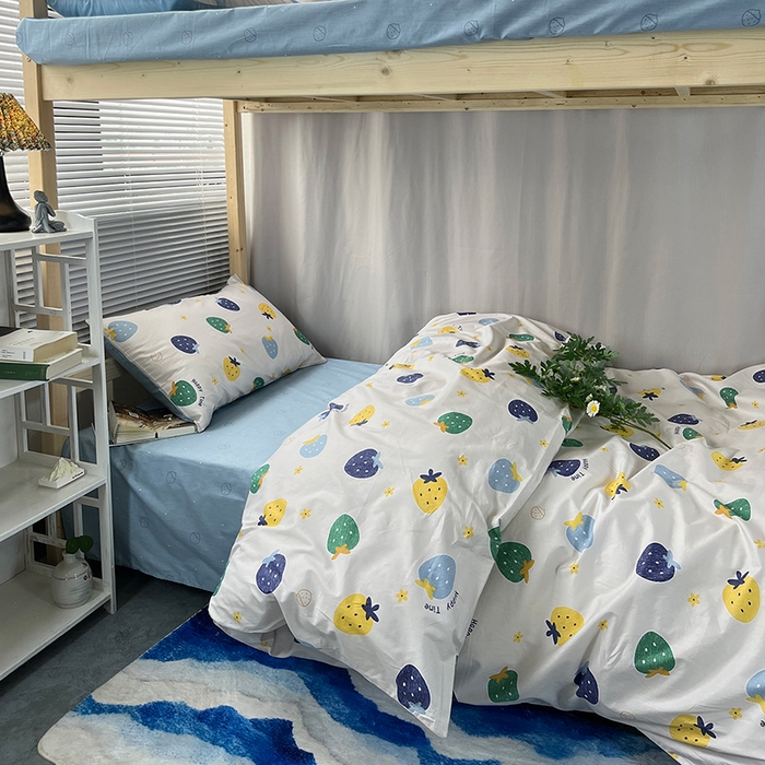 91家纺网 家纺一手货源 找家纺 （总）云梦13372全棉学生宿舍纯棉三六件套全棉三件套源头工厂常年有货