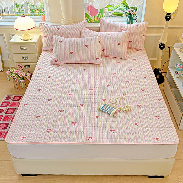 91家纺网 家纺一手货源 找家纺 恒尚居 2025新款云感床褥垫双层皱皱纱学生软床垫床护垫-四季款-系列二 完美日记