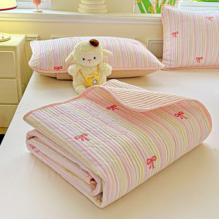 91家纺网 家纺一手货源 找家纺 恒尚居 2025新款云感床褥垫双层皱皱纱学生软床垫床护垫-四季款-系列二 完美日记