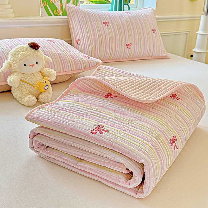 91家纺网 家纺一手货源 找家纺 恒尚居 2025新款云感床褥垫双层皱皱纱学生软床垫床护垫-四季款-系列二 完美日记