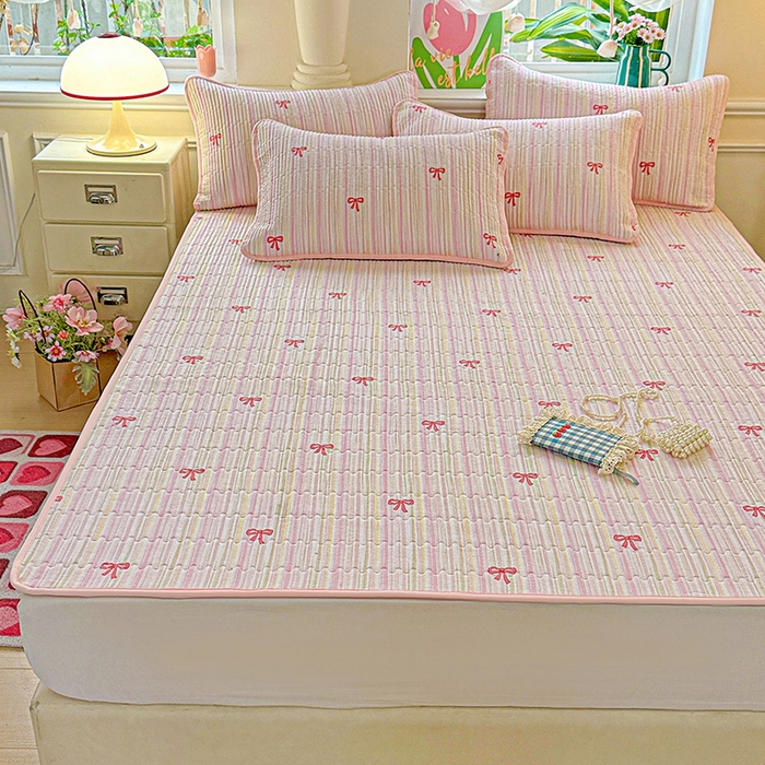 91家纺网 家纺一手货源 找家纺 恒尚居 2025新款云感床褥垫双层皱皱纱学生软床垫床护垫-四季款-系列二 完美日记