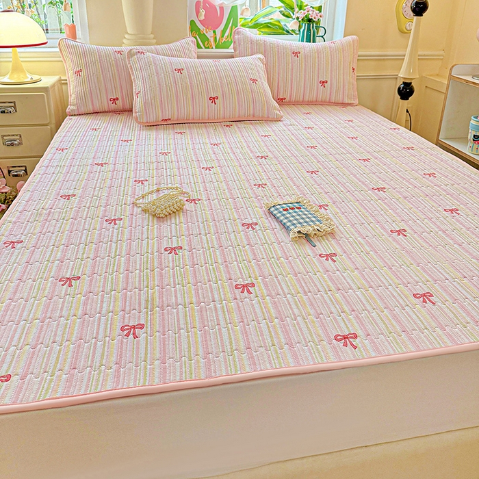 91家纺网 家纺一手货源 找家纺 恒尚居 2025新款云感床褥垫双层皱皱纱学生软床垫床护垫-四季款-系列二 完美日记