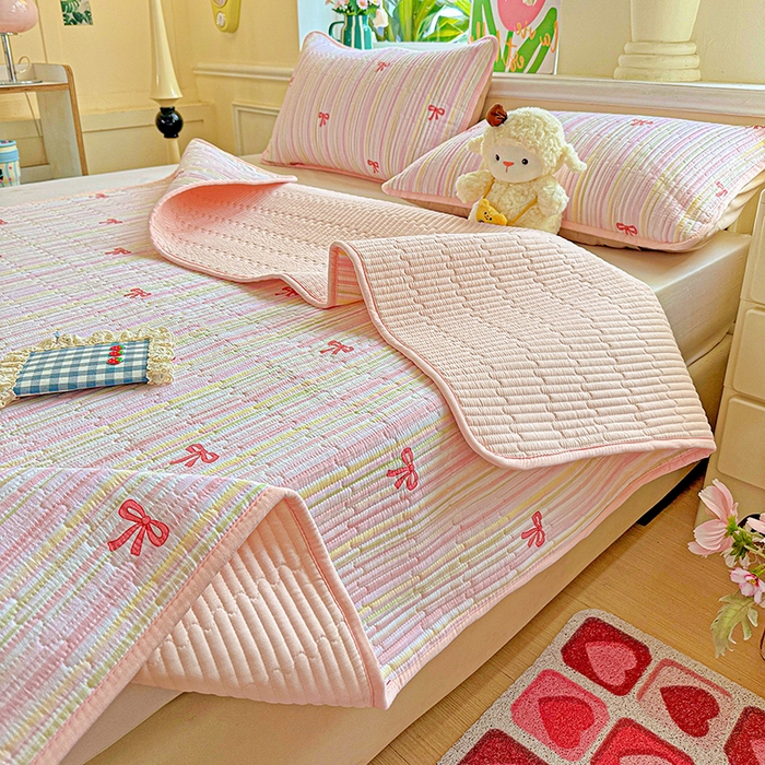 91家纺网 家纺一手货源 找家纺 恒尚居 2025新款云感床褥垫双层皱皱纱学生软床垫床护垫-四季款-系列二 完美日记