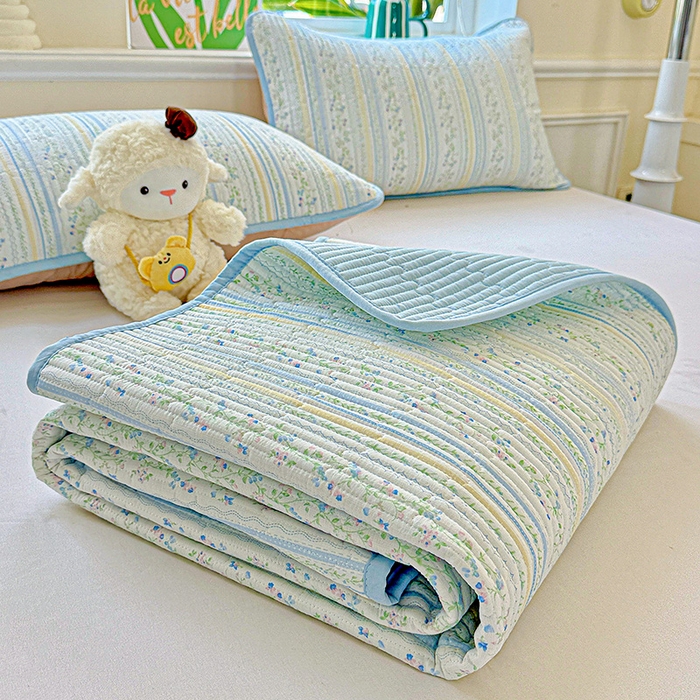 91家纺网 家纺一手货源 找家纺 恒尚居 2025新款云感床褥垫双层皱皱纱学生软床垫床护垫-四季款-系列二 阳光庄园