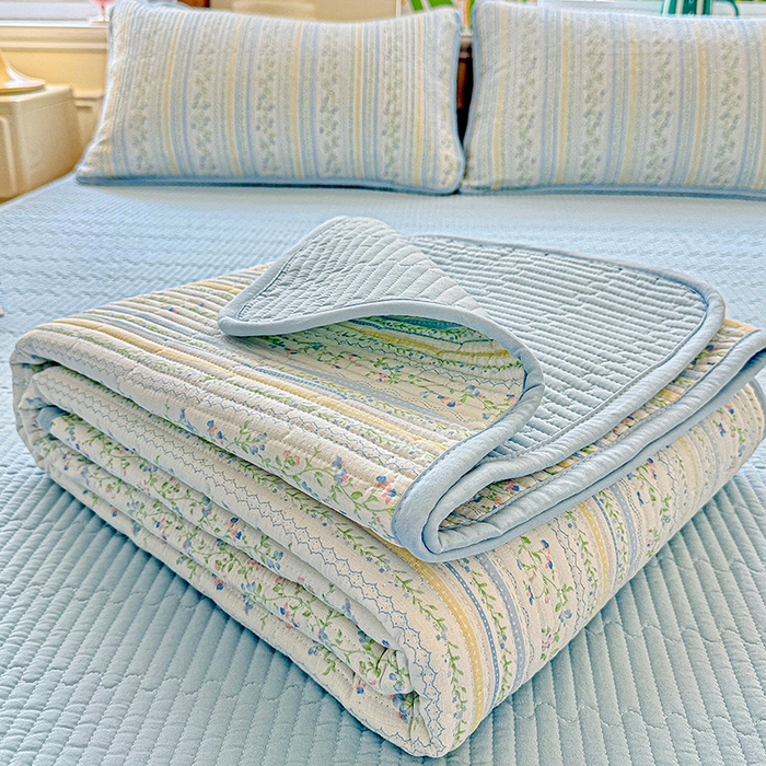 91家纺网 家纺一手货源 找家纺 恒尚居 2025新款云感床褥垫双层皱皱纱学生软床垫床护垫-四季款-系列二 阳光庄园