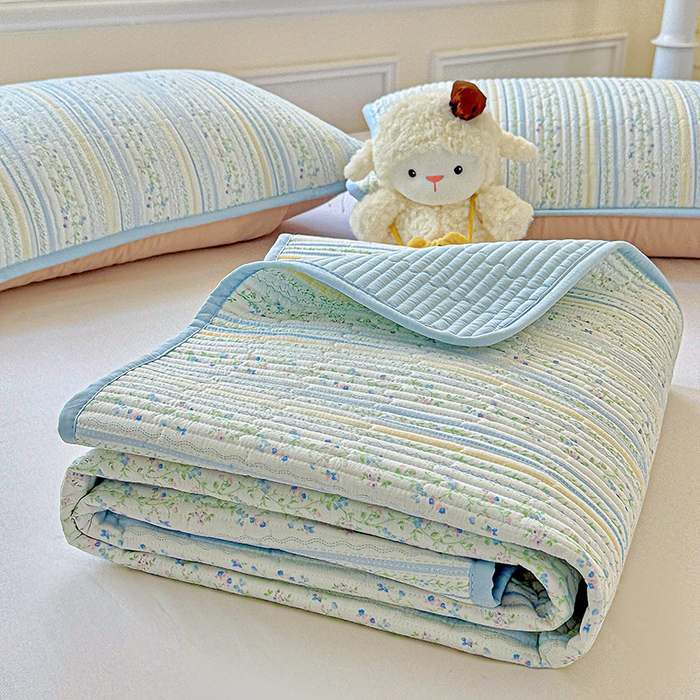 91家纺网 家纺一手货源 找家纺 恒尚居 2025新款云感床褥垫双层皱皱纱学生软床垫床护垫-四季款-系列二 阳光庄园