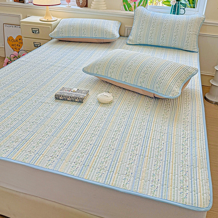 91家纺网 家纺一手货源 找家纺 恒尚居 2025新款云感床褥垫双层皱皱纱学生软床垫床护垫-四季款-系列二 阳光庄园