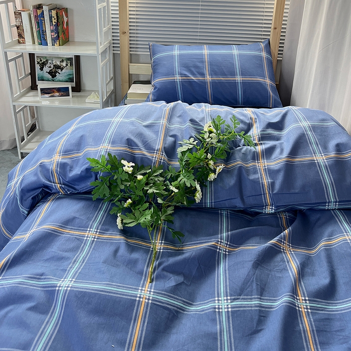 91家纺网 家纺一手货源 找家纺 云梦2025新款全棉印花学生宿舍套件 墨韵江南