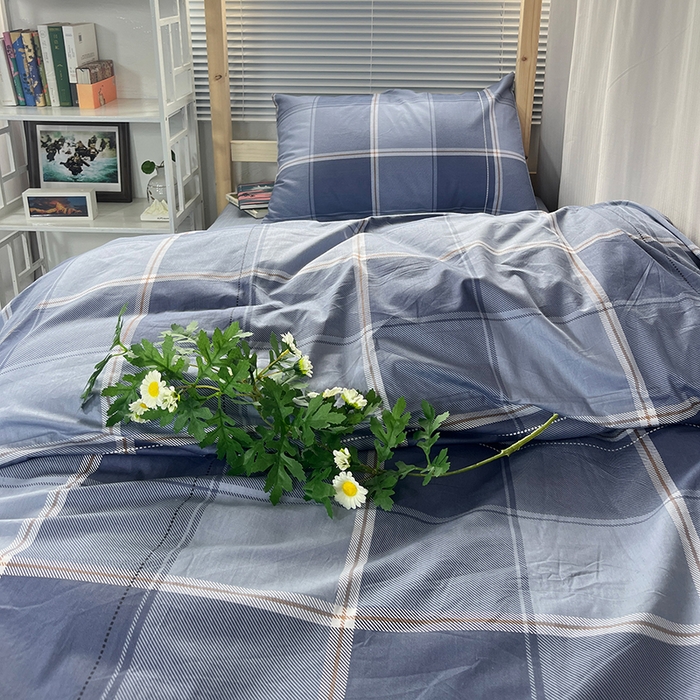 91家纺网 家纺一手货源 找家纺 云梦2025新款全棉印花学生宿舍套件 奶油补习班